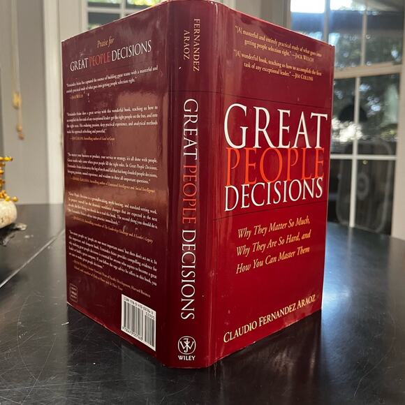 NEW Great People Decisions Hardcover Nonfiction Book by Claudio Fernandez Araoz - Picture 7 of 14